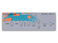 Audio Damage Traverse cassette tape delay plugin interface, showing the main panel with Drive, Wow, Flutter, Tone, Time, Feedback, Width, and Mix controls.